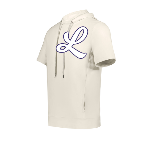 [222605-WHT-YS-LOGO1] YOUTH VENTURA SOFT KNIT SHORT SLEEVE HOODIE (Youth S, White, Logo 1)