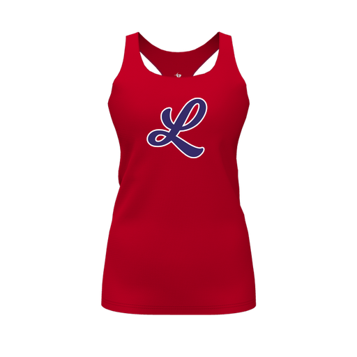 [FT0TRBRD-FYS-LOGO2] Decker Racerback Tank Top (Female Youth S, Red, Logo 2)