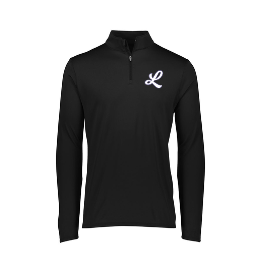[FTLQFLBK-FAXS-LOGO1] Decker Women's Flex-Lite 1/4 Zip Shirt (Female Adult XS, Black, Logo 1)
