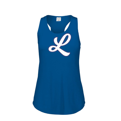 [3078.U55.S-LOGO1] Ladies Tri Blend Tank Top (Female Adult S, Royal, Logo 1)