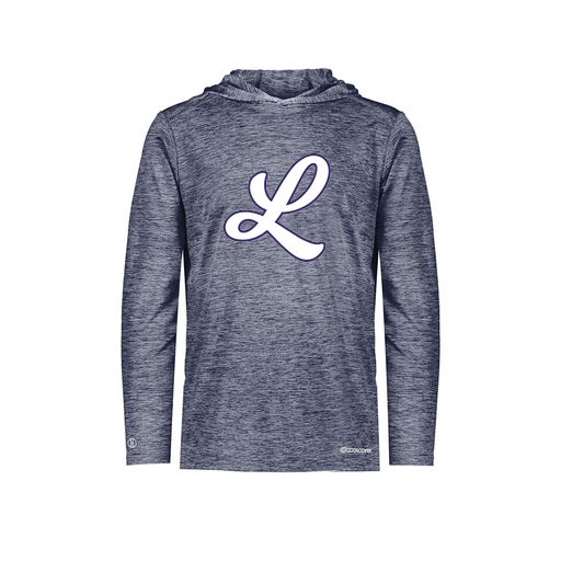 [FOLHCGNV-AS-LOGO1] Decker Men's Charge Hoodie (Adult S, Navy, Logo 1)