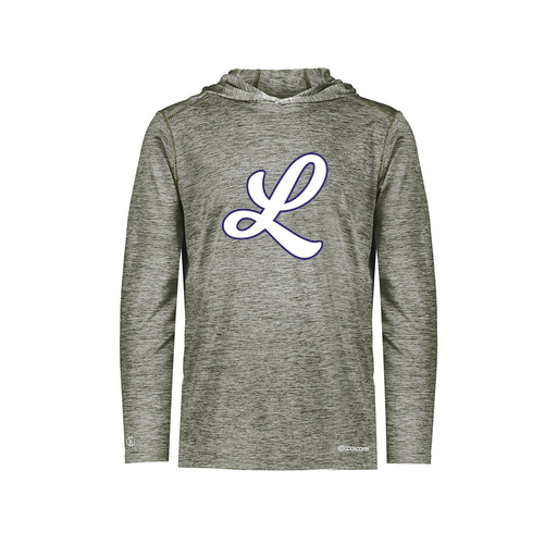 [CUS-DFW-CHGHOOD-PER-LSL-GRY-YS-LOGO1] Youth Charge Hoodie (Youth S, Gray, Logo 1)