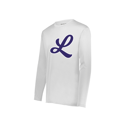 [222822.005.XS-LOGO2] Men's LS Smooth Sport Shirt (Adult XS, White, Logo 2)