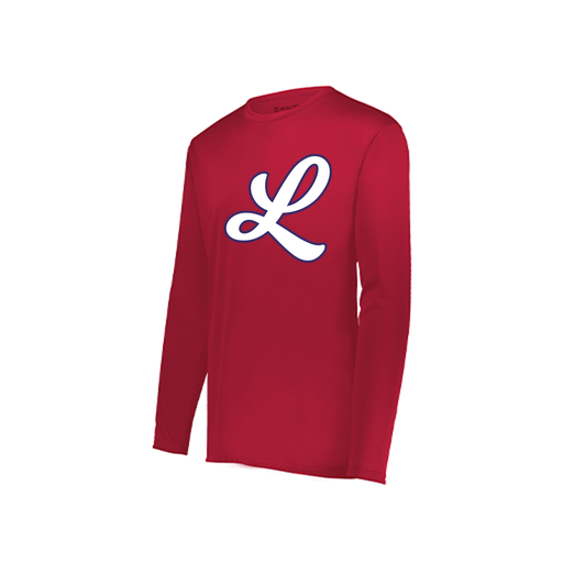 [222822.083.XS-LOGO1] Men's LS Smooth Sport Shirt (Adult XS, Red, Logo 1)