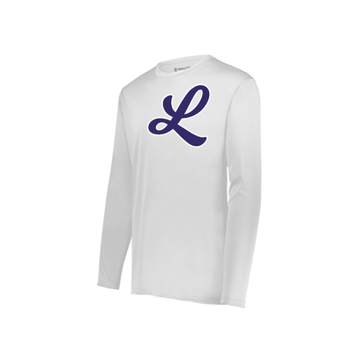 [222823.005.S-LOGO2] Youth LS Smooth Sport Shirt (Youth S, White, Logo 2)
